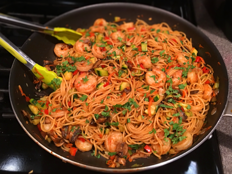 Garlic Shrimp Noodles
