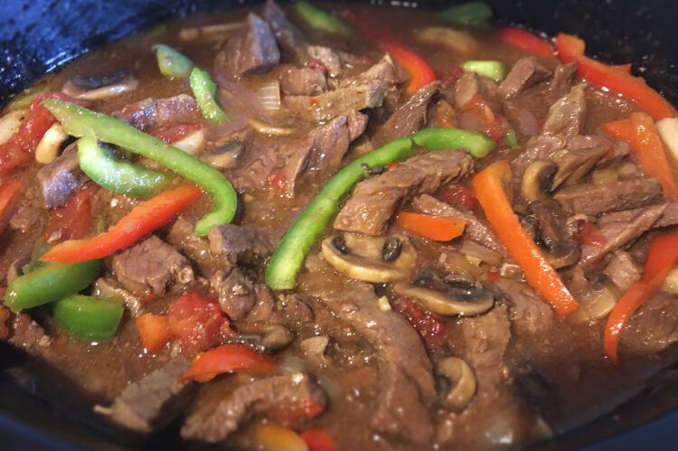 Slow Cooker Pepper Steak