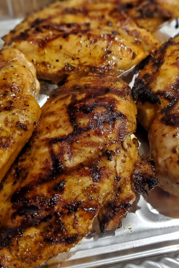 Marinated and Grilled Chipotle Chicken Pan