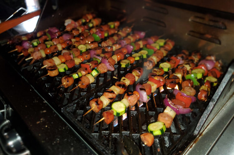 Sausage Pineapple Kebabs