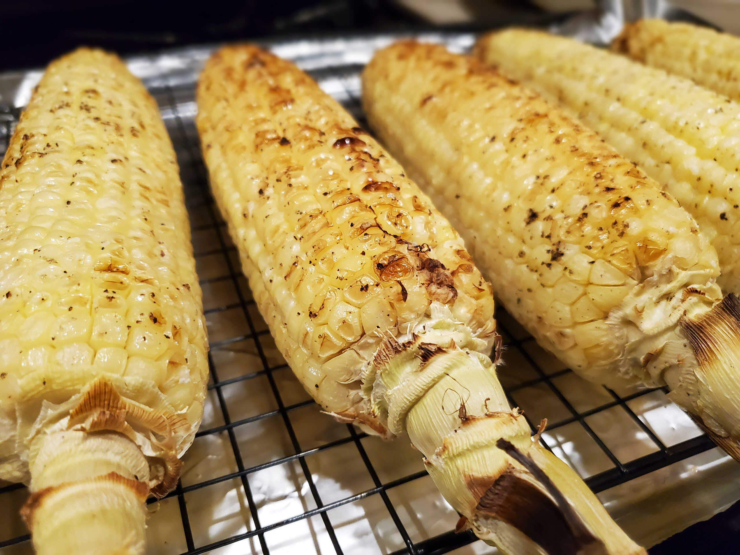 Roasted Corn on the Cob with Orange Basil Butter Rack 2