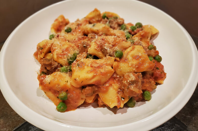 Italian Sausage and Cheese Tortellini with the Best Vodka Sauce
